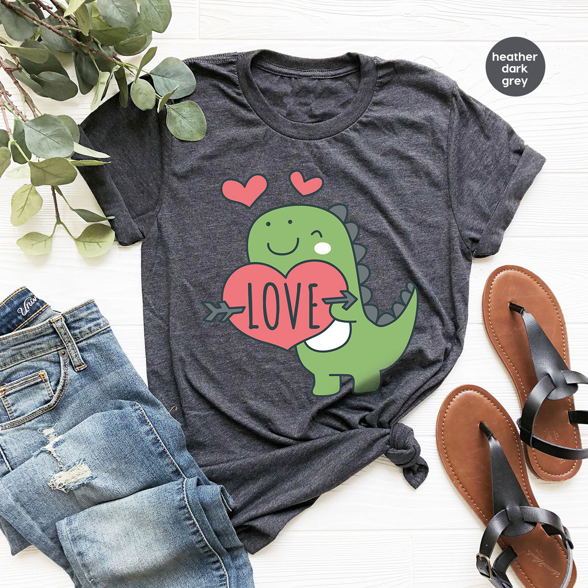 Love Shirt, Lovely Dinosaur Valentine's Day Special For product image 18