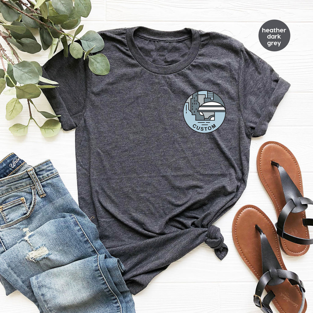 Custom Galaxy Sweatshirt, Customizable Pocket Tee for product image 1