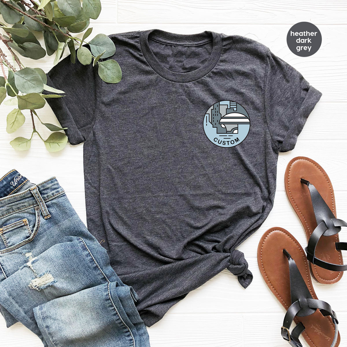 Custom Galaxy Sweatshirt, Customizable Pocket Tee for product image 1
