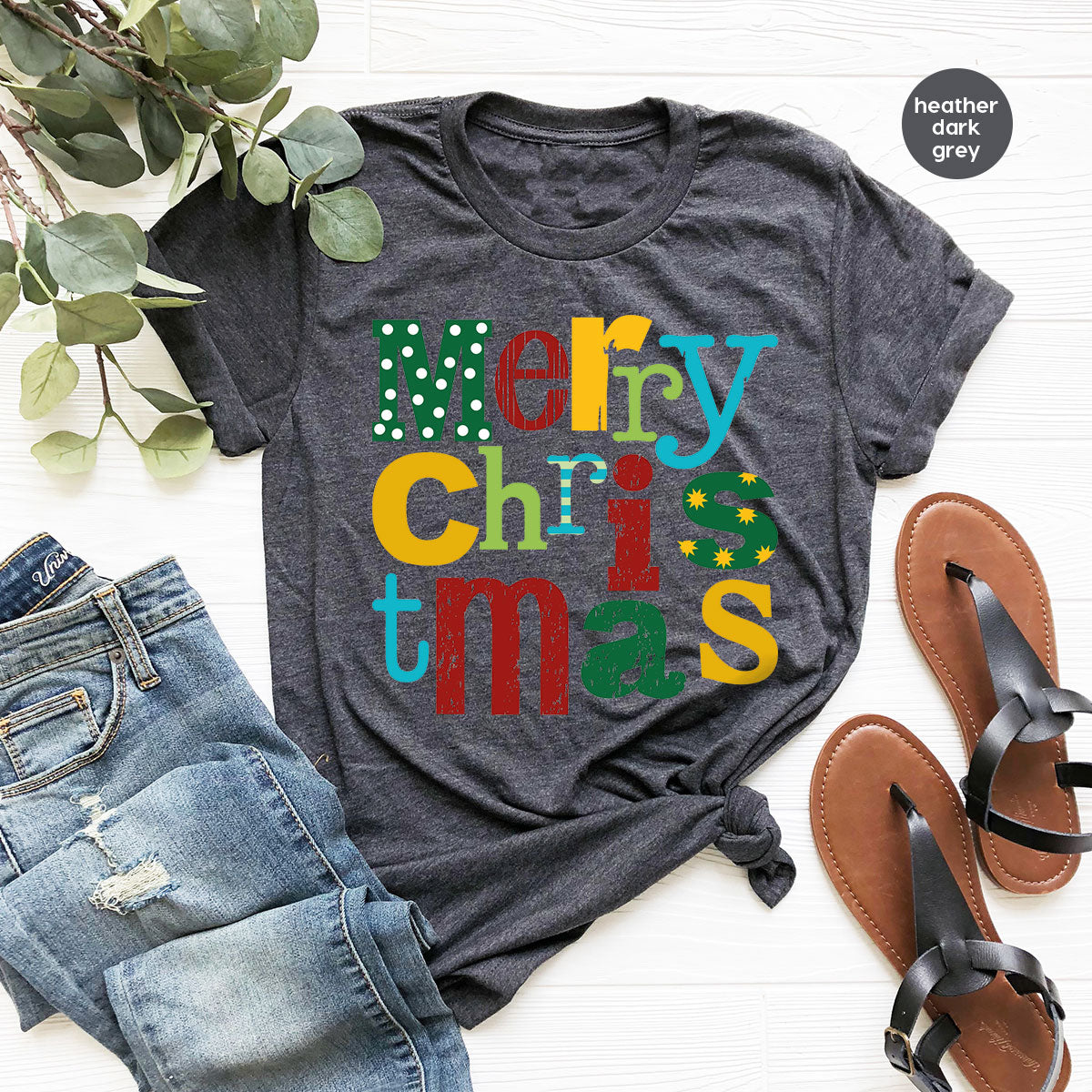 Merry Christmas Shirt, Family 2023 Tee, Xmas T-Shirt product image 8