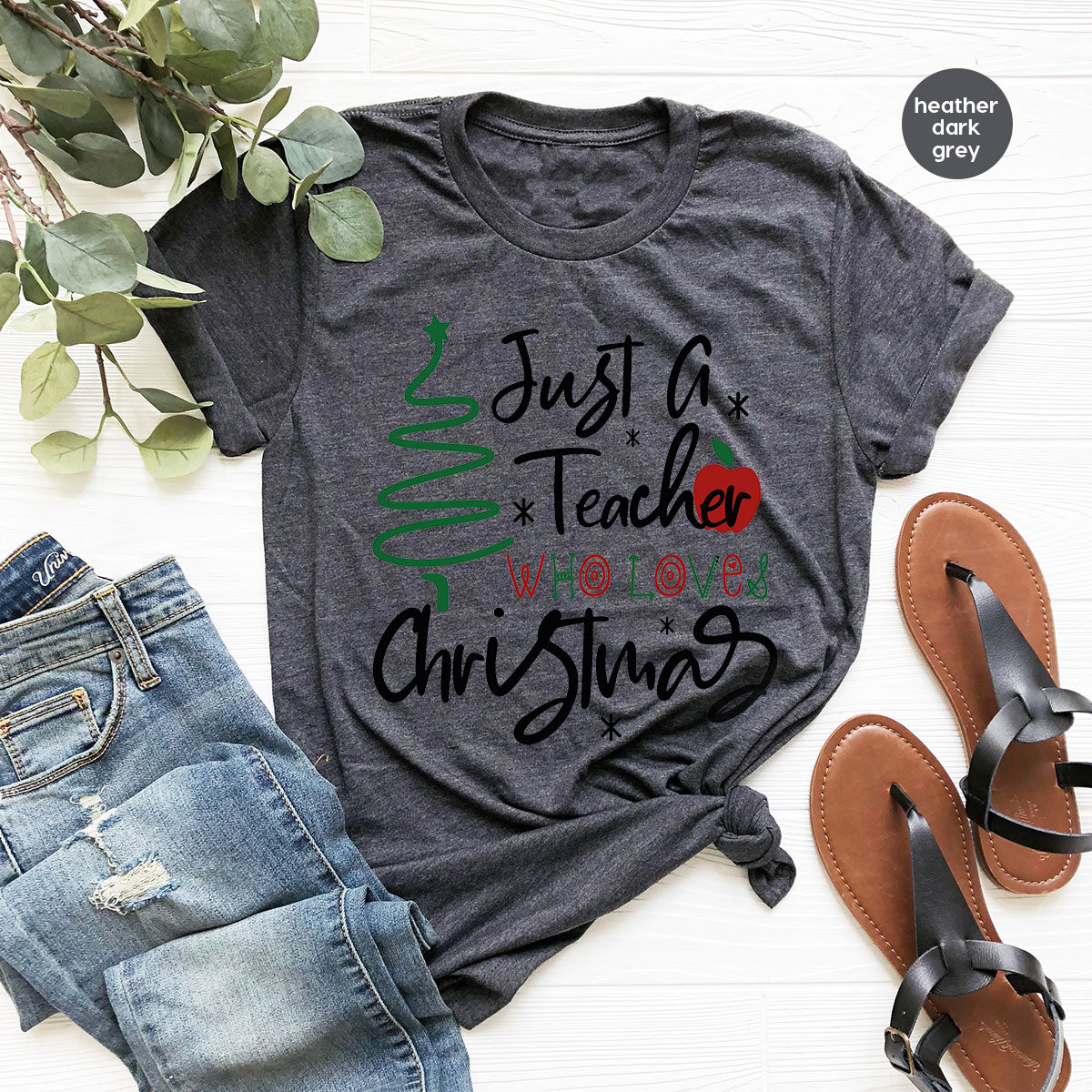 2023 Christmas Love Shirt, Just A Teach Who Loves Tee, Xmas product image 18
