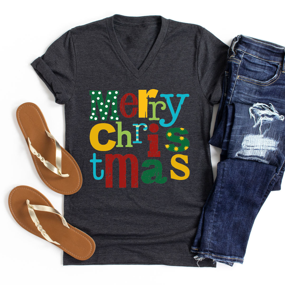 Merry Christmas Shirt, Family 2023 Tee, Xmas T-Shirt product image 9