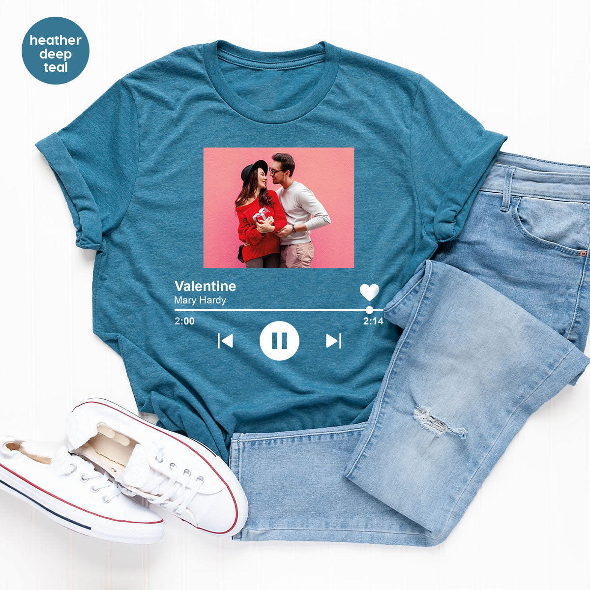 Custom Photo Valentine's Day Shirt, Personalized Gift product image 93
