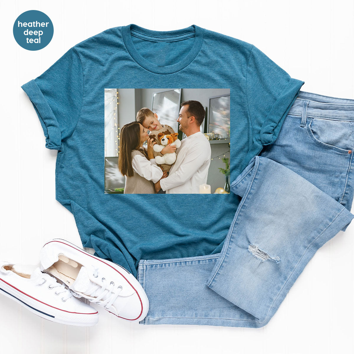 Custom Family T-Shirt, Customizable Photo Shirt, Baby Tee, product image 24