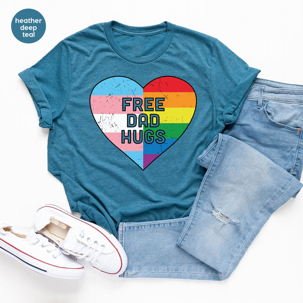 Free Dad Hugs Shirt, LGBT Pride T-Shirt product image 34