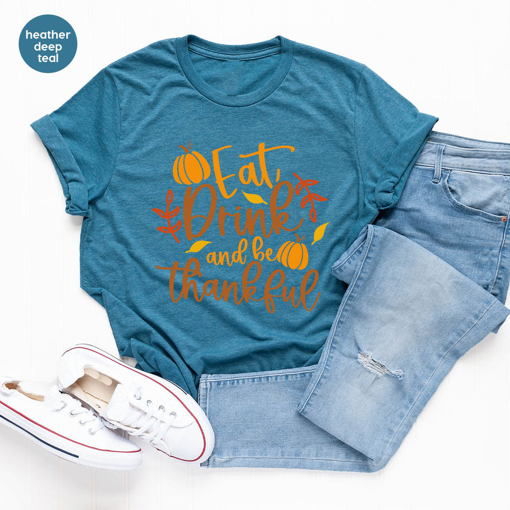 Cute Pumpkin T-Shirt, Fall Graphic Tees, Thankful Gifts product image 42