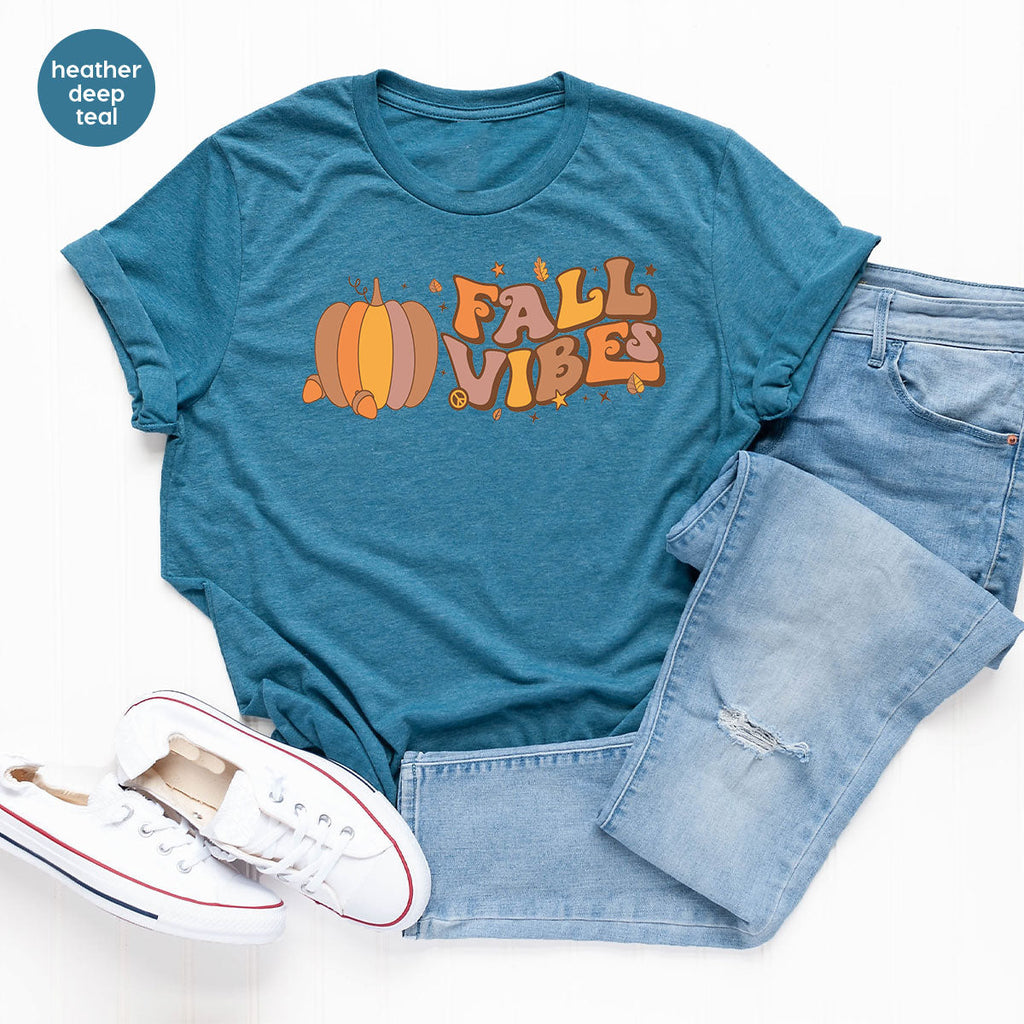 Fall Vibes Shirt, Thanksgiving 2022 T-Shirt, Tee product image 8