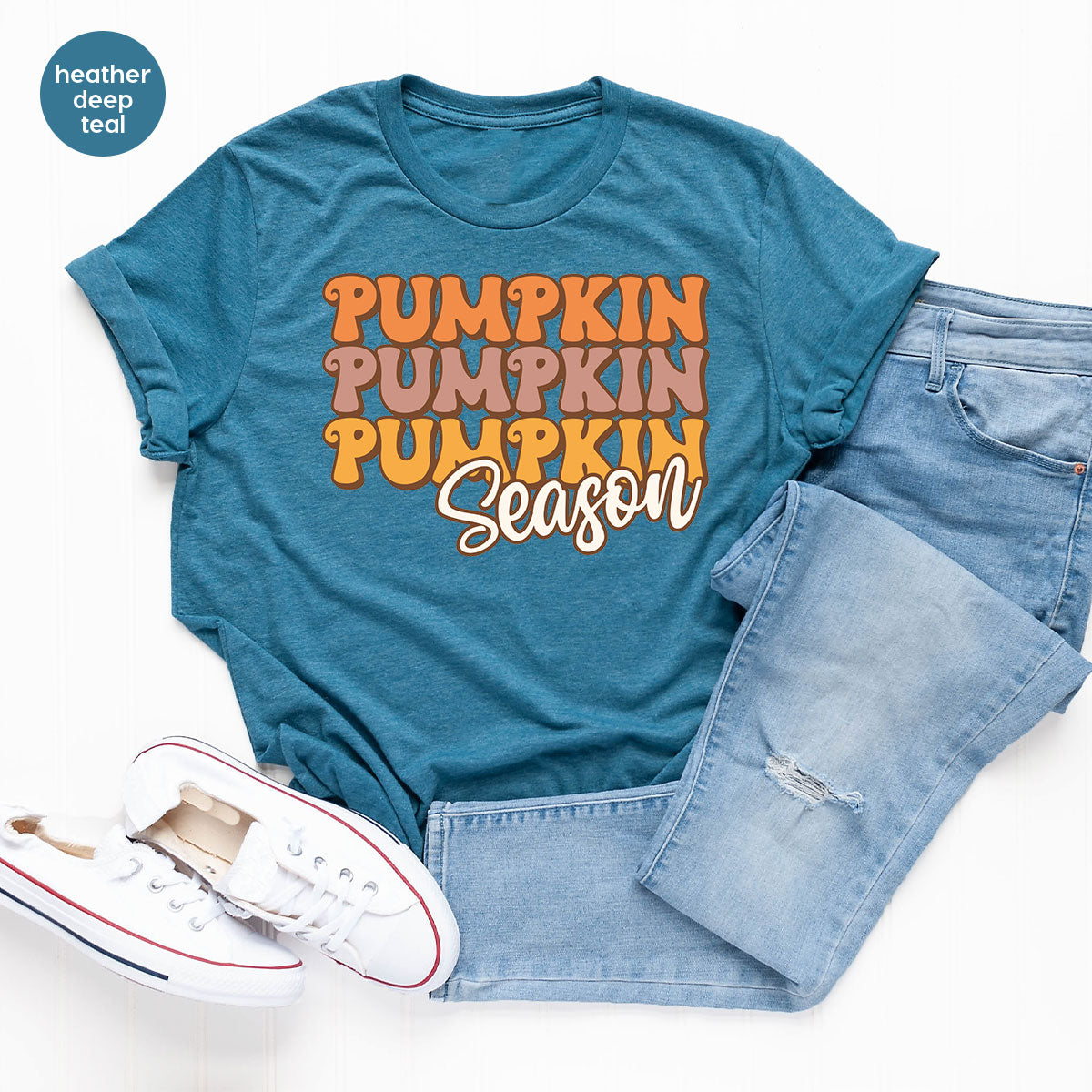 Fall Shirt, Pumpkin Season Thanksgiving 2022 T-Shirt, Cute product image 7