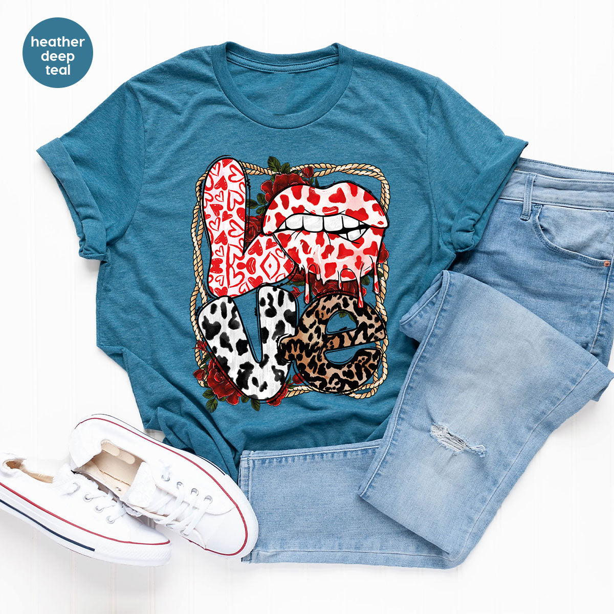 Love Shirt, Lovers Gift, Cool Valentine's Day T-Shirt product image 32