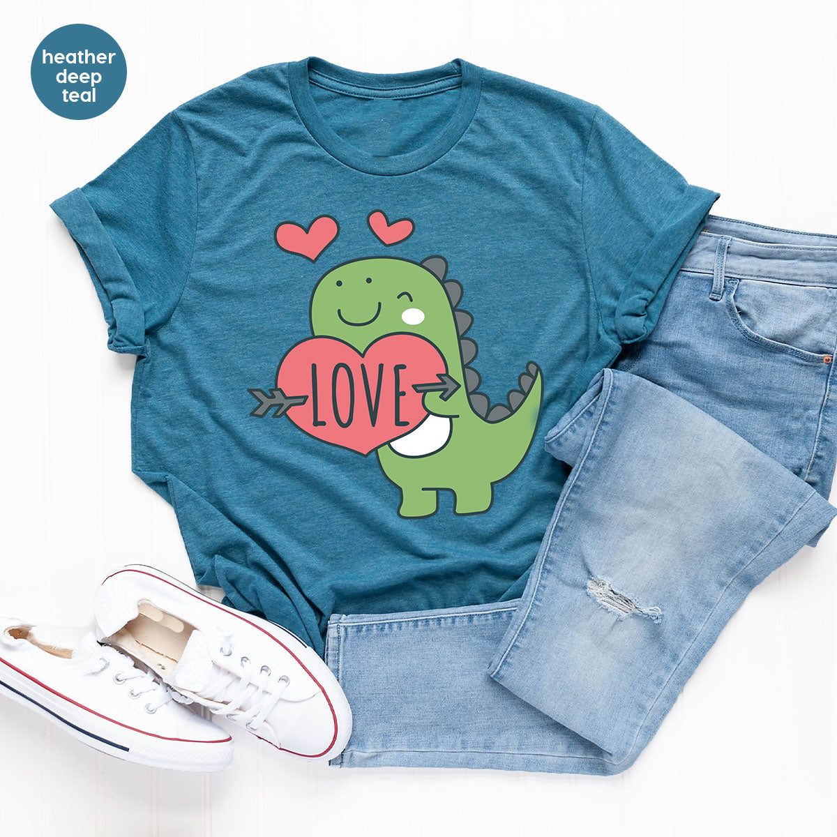 Love Shirt, Lovely Dinosaur Valentine's Day Special For product image 19