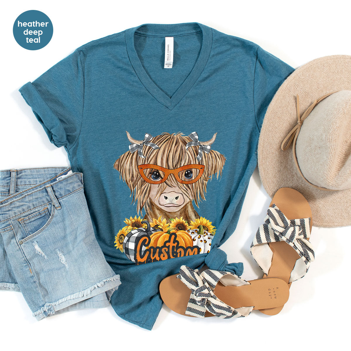 Custom Cow Shirt, Fall Graphic Tees, Personalized Farmer product image 72