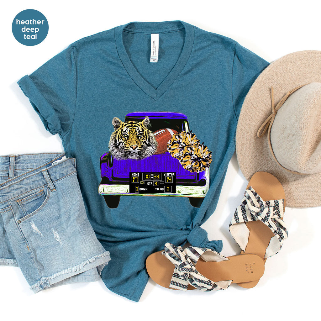 Football Truck Shirt, Tiger Graphic Tees, Mom TShirt, Gifts product image 41