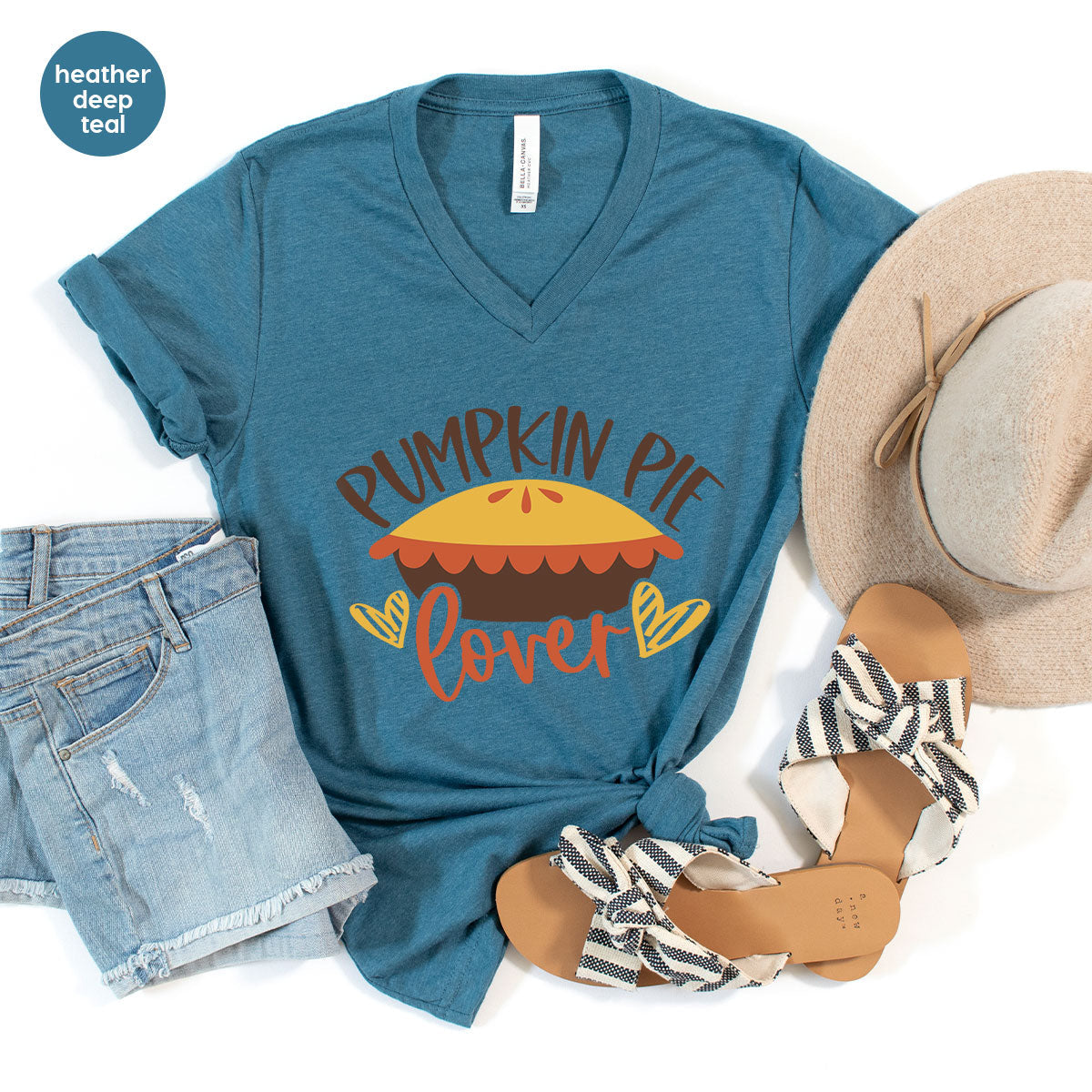 Kids Thanksgiving Shirts, Pumpkin Pie Graphic Tees, Gift product image 32
