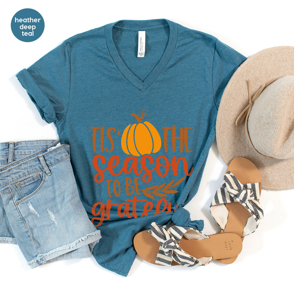 Fall T-Shirt, Autumn Crewneck Sweatshirt, Thanksgiving product image 83