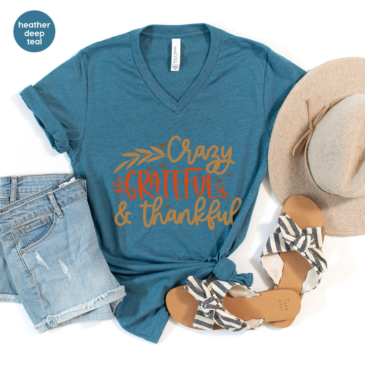 Funny Fall T Shirt, Gift for Her, Crazy Grateful Thankful product image 38