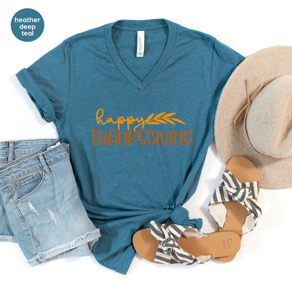 Happy Thanksgiving Shirt, Fall Crewneck Sweatshirt, Family product image 23