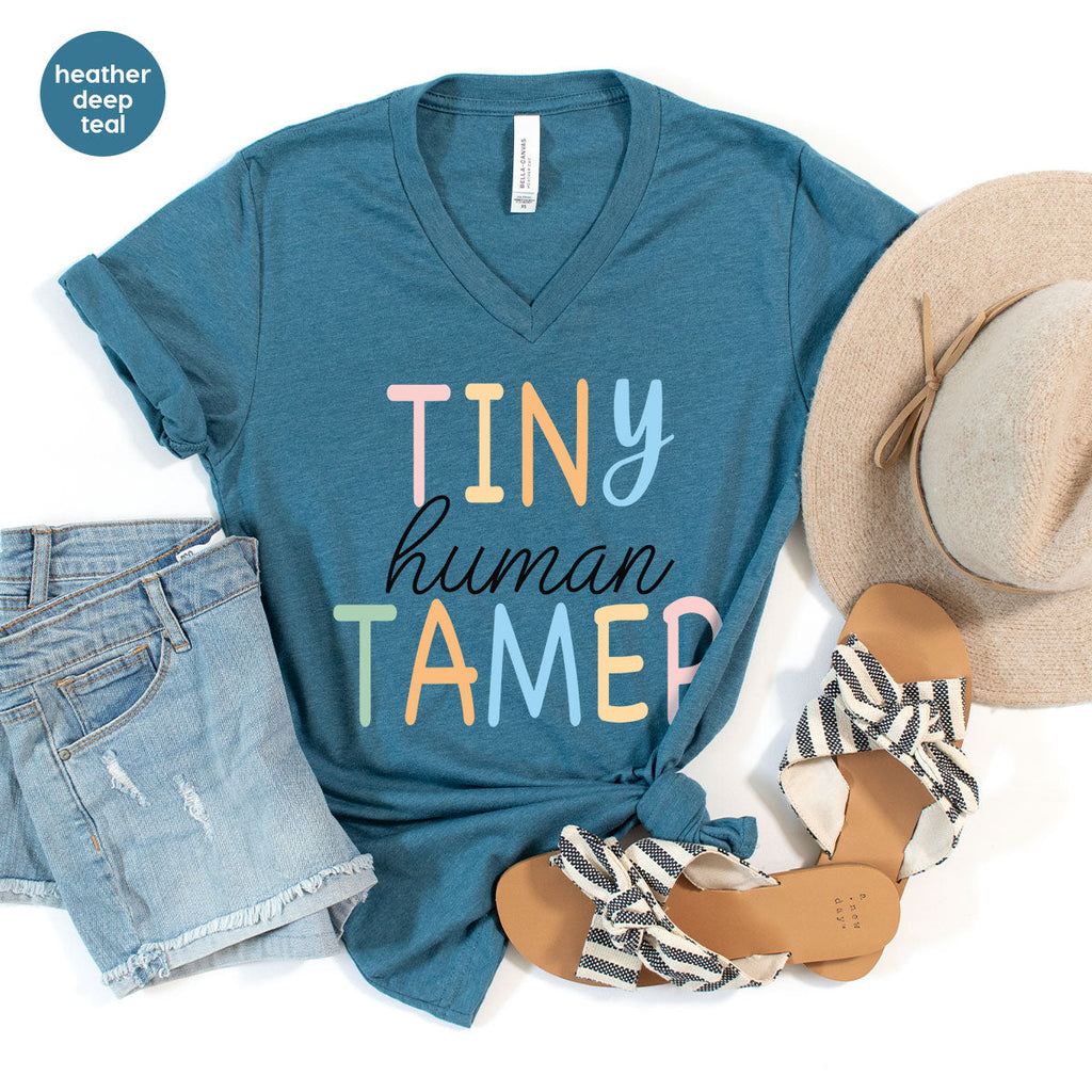 Teacher Shirt, Tiny Human Tamer, Kindergarten Preschool product image 107