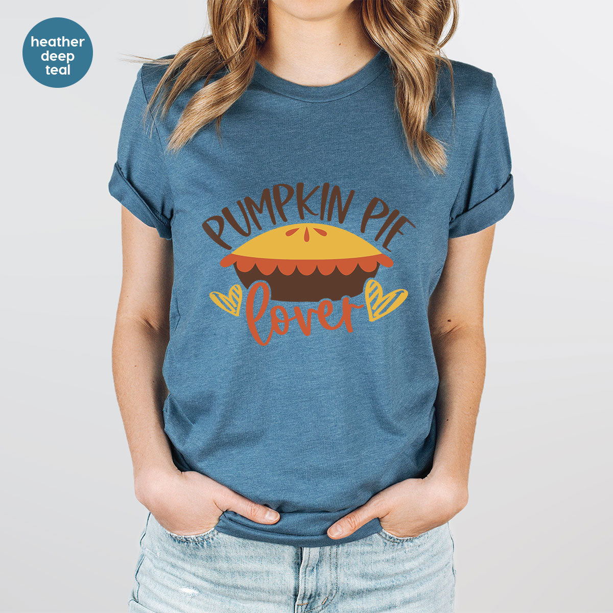Kids Thanksgiving Shirts, Pumpkin Pie Graphic Tees, Gift product image 31