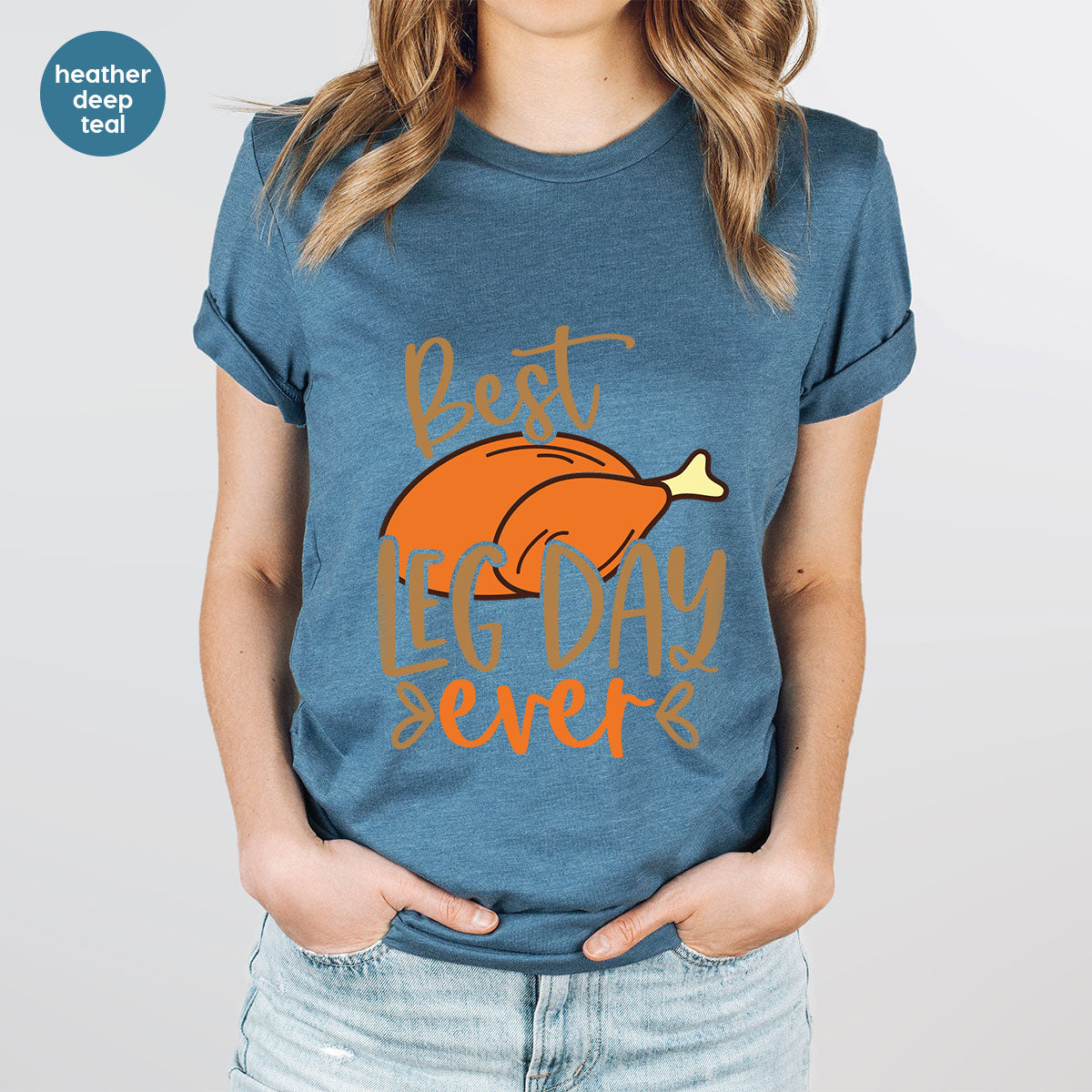 Funny Thanksgiving Shirts, Turkey Graphic Tees, Fall product image 19