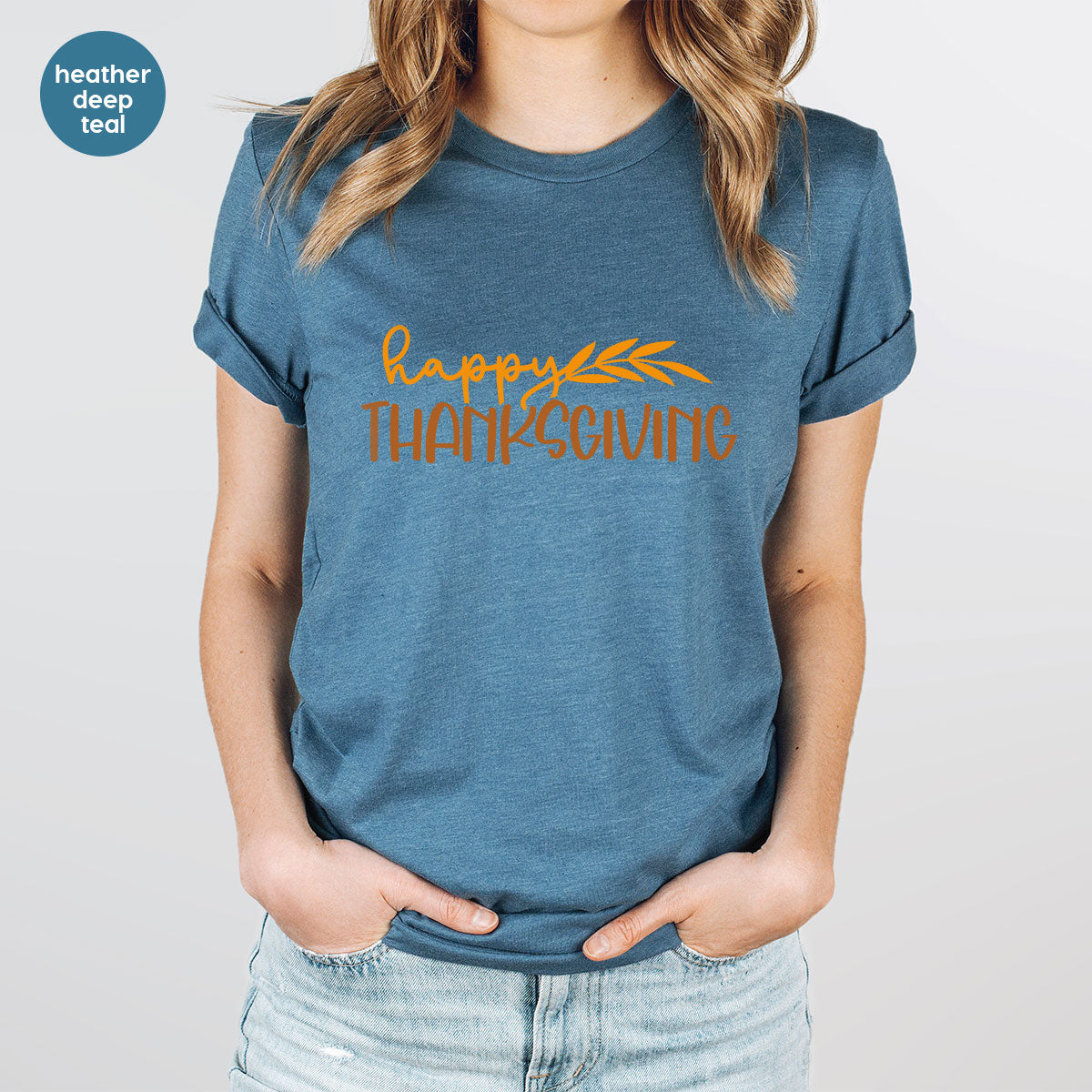 Happy Thanksgiving Shirt, Fall Crewneck Sweatshirt, Family product image 22