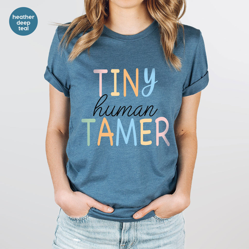 Teacher Shirt, Tiny Human Tamer, Kindergarten Preschool product image 106