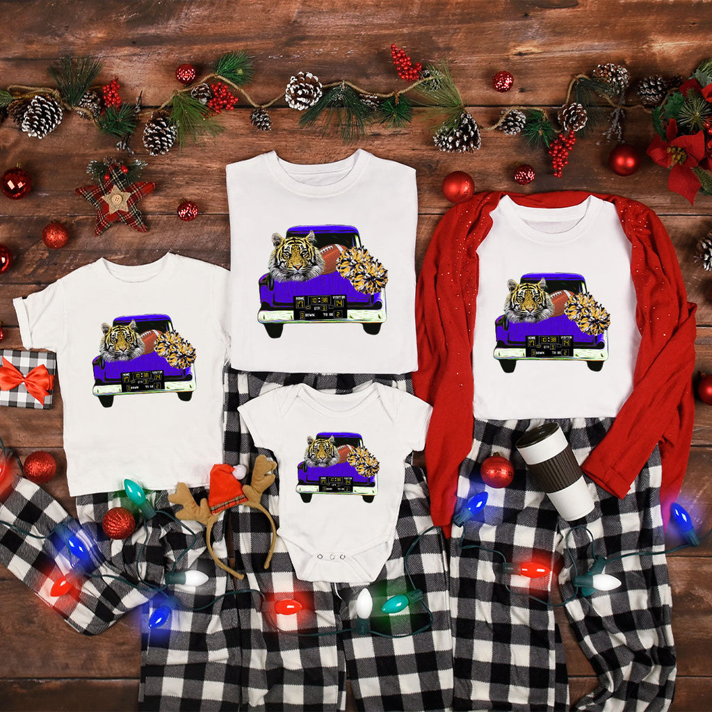 Football Truck Shirt, Tiger Graphic Tees, Mom TShirt, Gifts product image 44