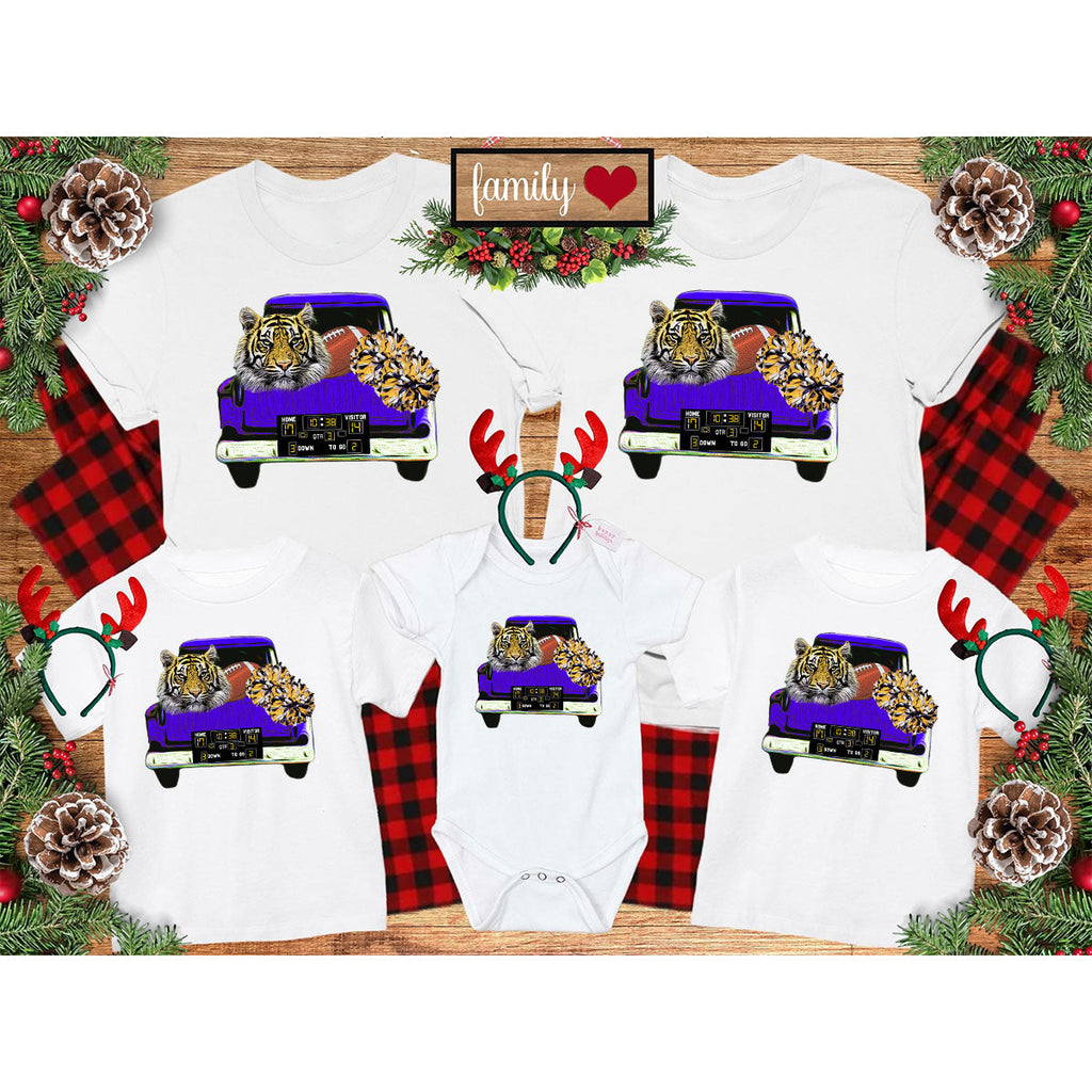 Football Truck Shirt, Tiger Graphic Tees, Mom TShirt, Gifts product image 43