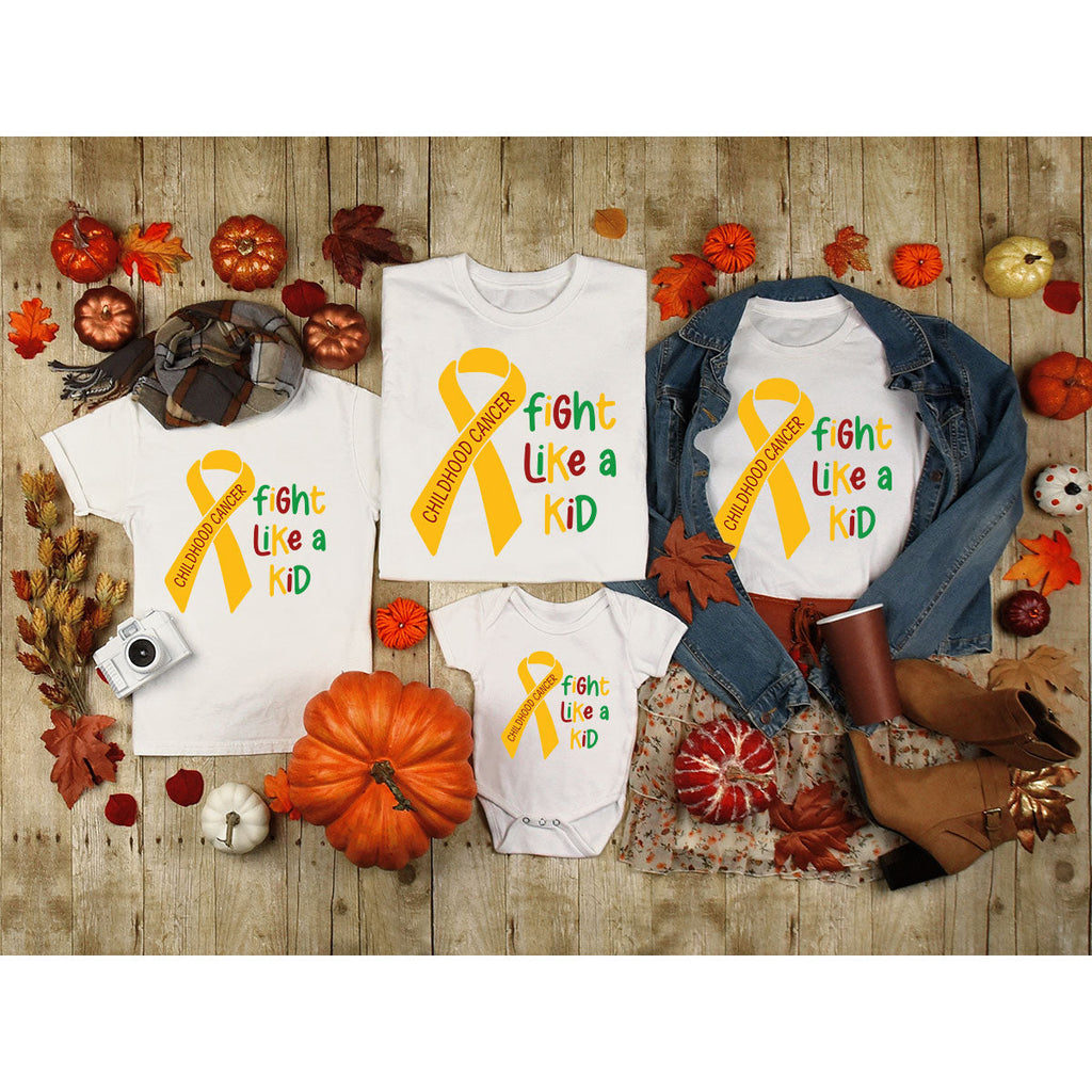 Fighting Like A Kid Shirt, Cancer Fight Childhood Canver product image 19
