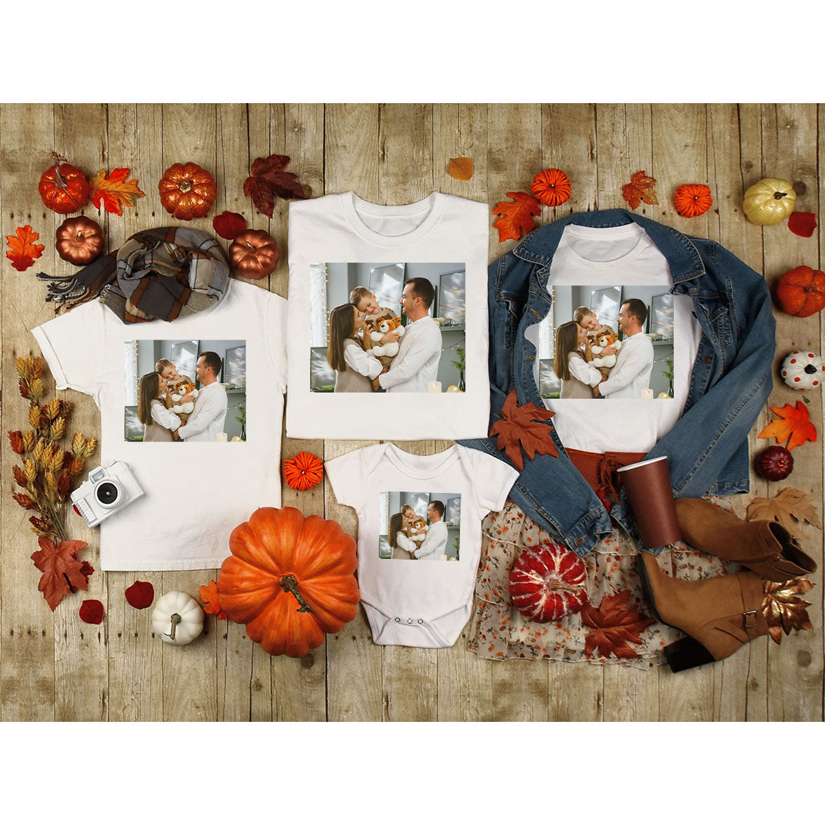 Custom Family T-Shirt, Customizable Photo Shirt, Baby Tee, product image 25