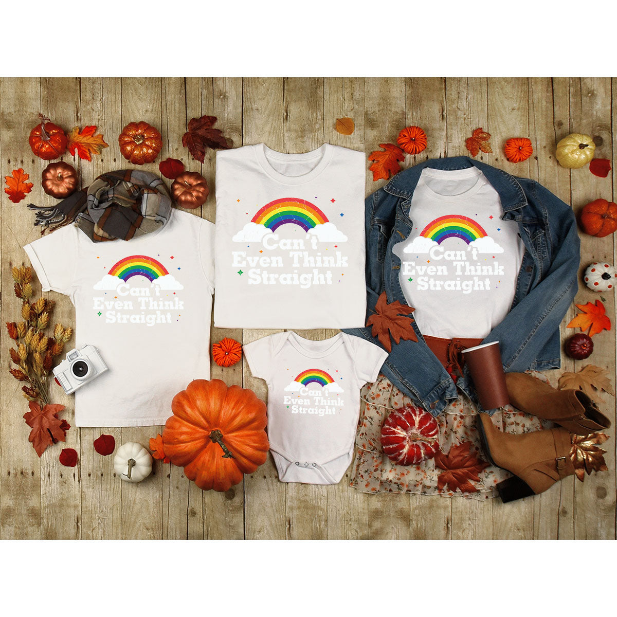 Can I Even Think Straight Shirt, Rainbow T-Shirt, LGBT product image 35