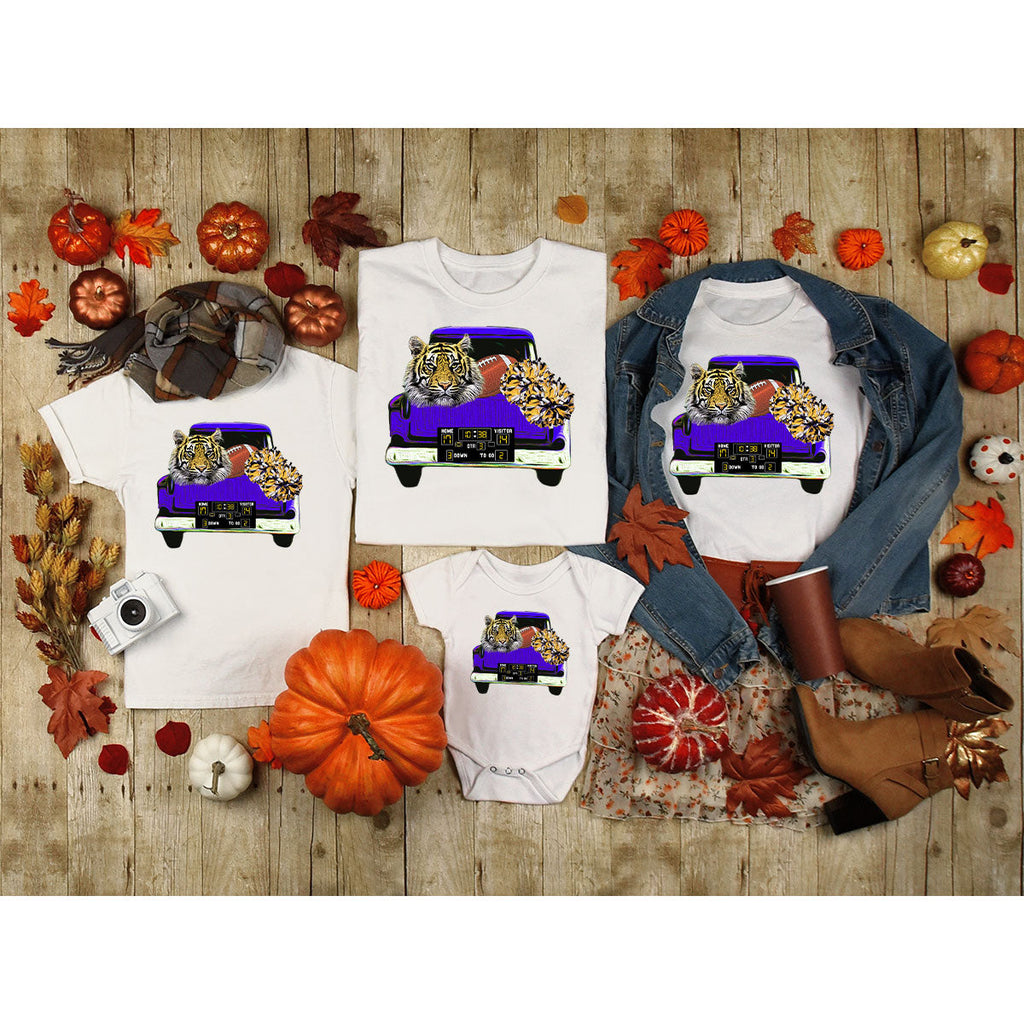 Football Truck Shirt, Tiger Graphic Tees, Mom TShirt, Gifts product image 42
