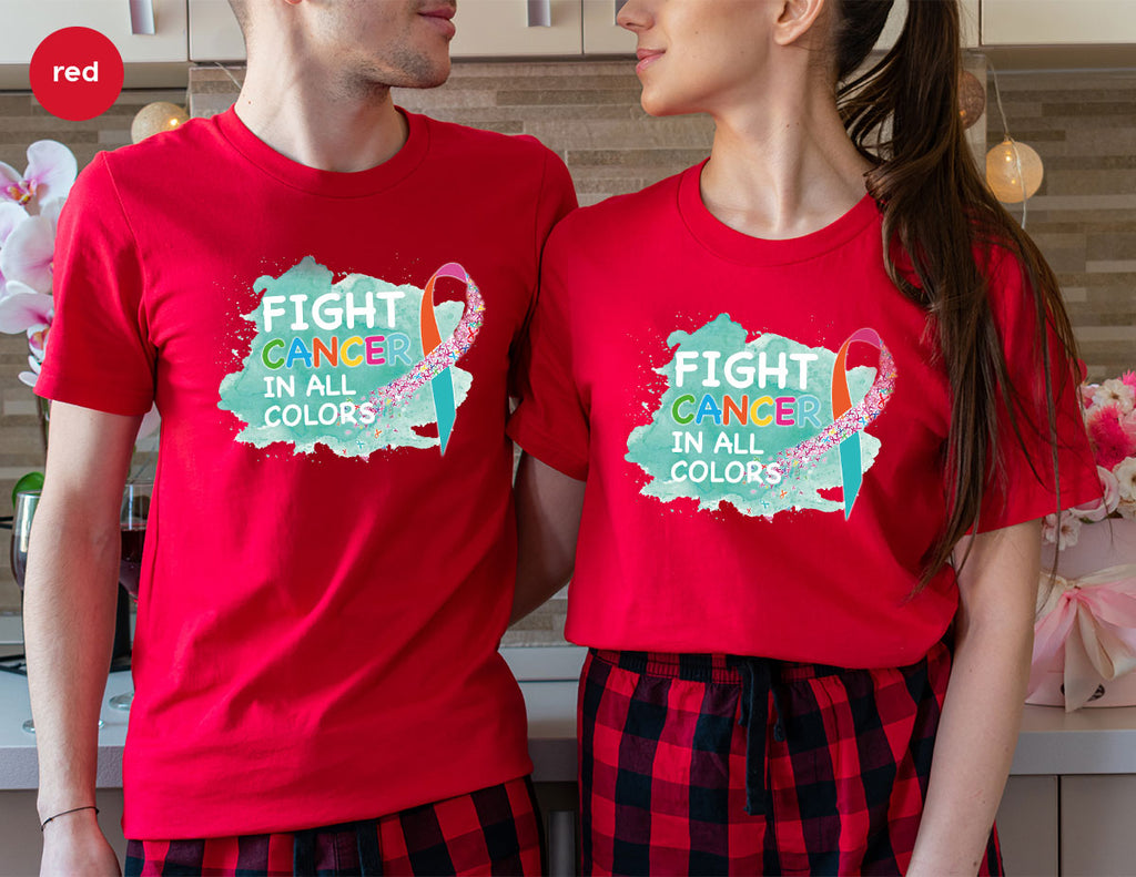 Fight Against Cancer Shirt, Warrior T-Shirt, With All Colors product image 28