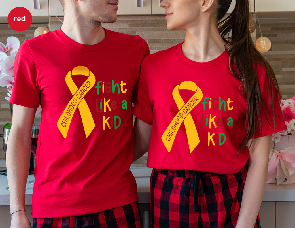 Fighting Like A Kid Shirt, Cancer Fight Childhood Canver product image 21