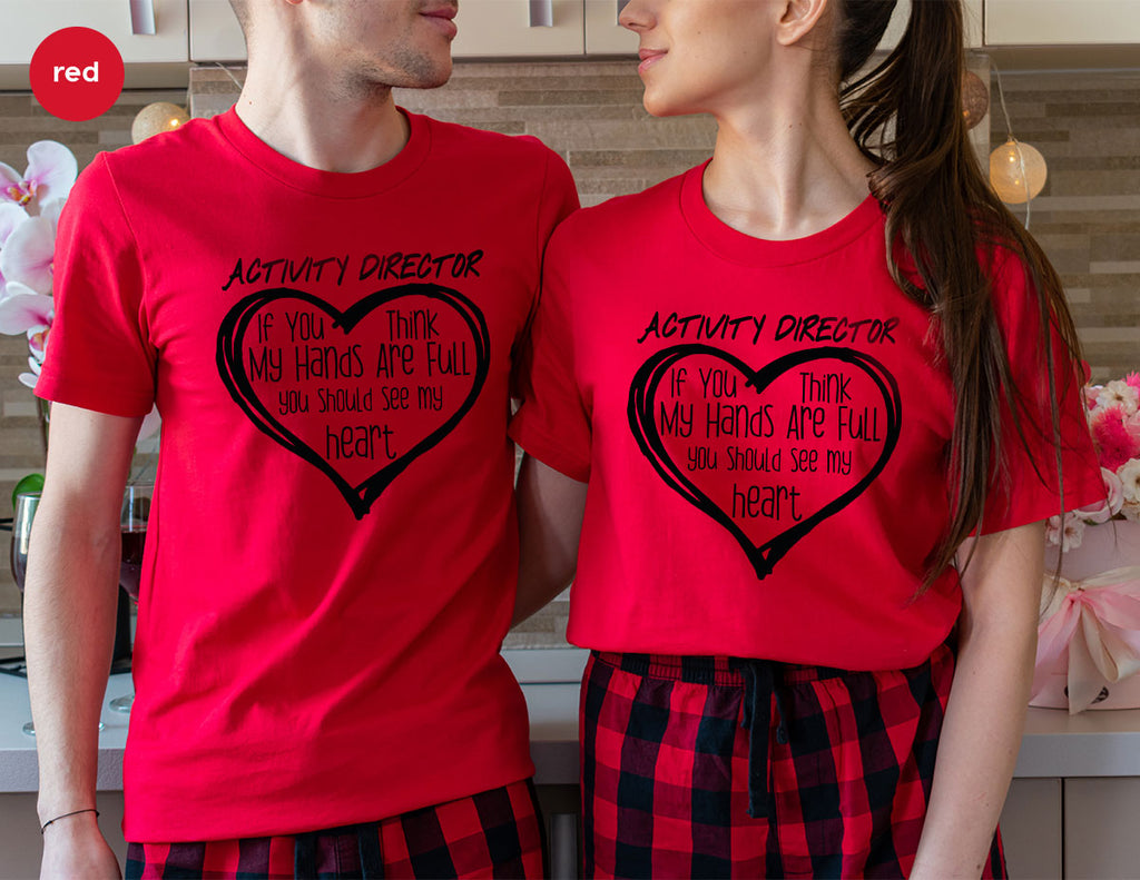Activity Director Shirt, Love Heart Gift For Couples product image 23