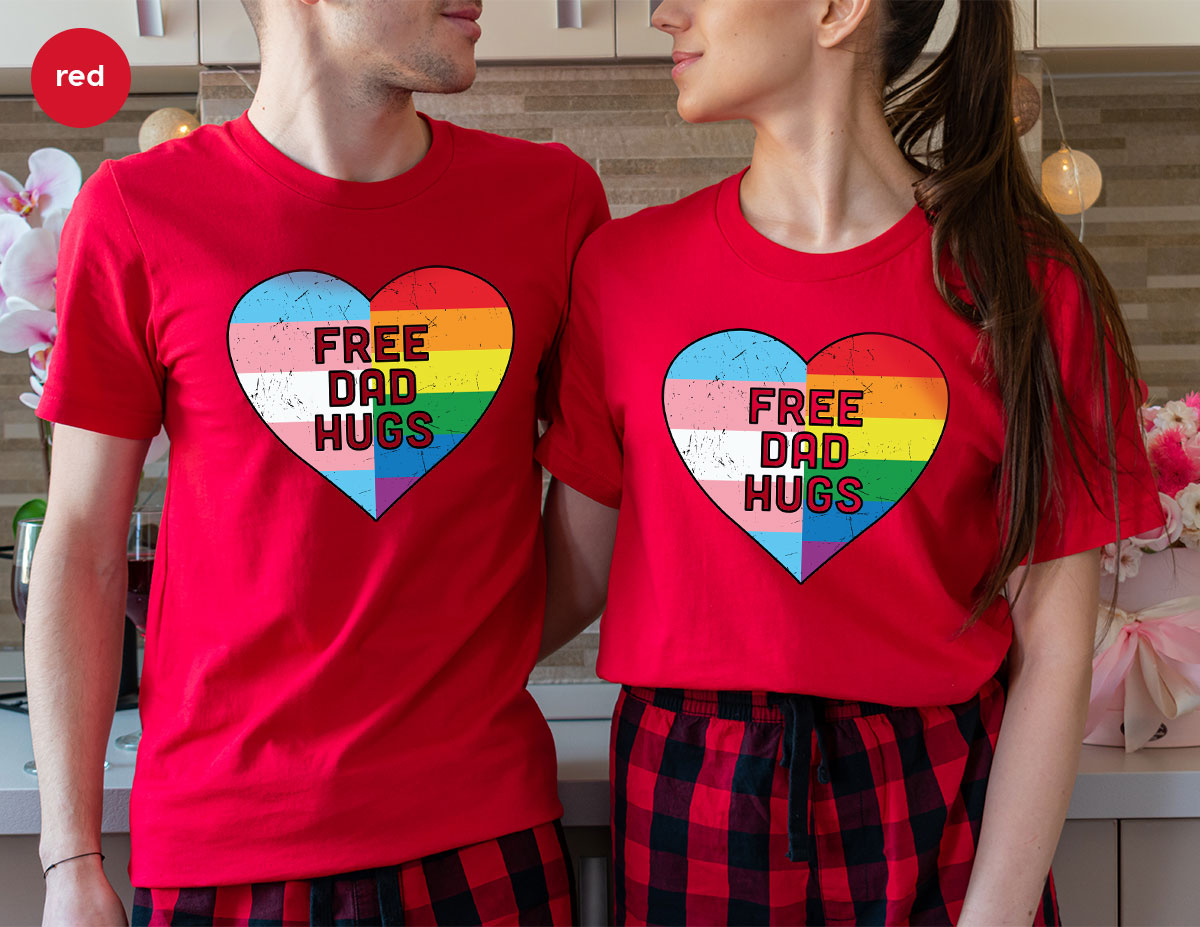 Free Dad Hugs Shirt, LGBT Pride T-Shirt product image 37