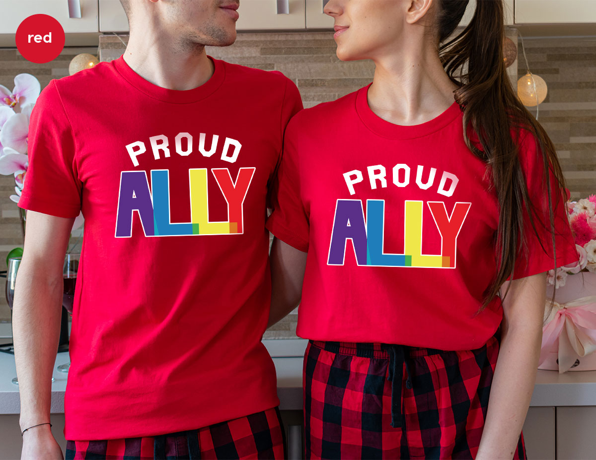Proud Ally Shirt, LGBT T-Shirt, Tee product image 37