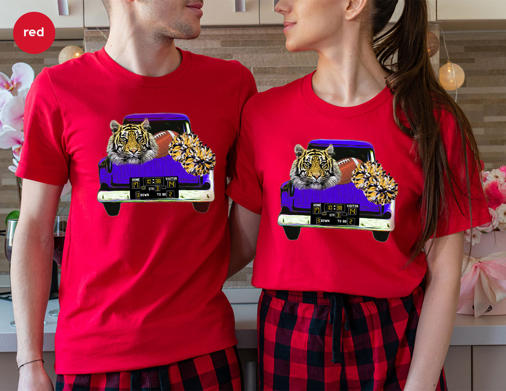 Football Truck Shirt, Tiger Graphic Tees, Mom TShirt, Gifts product image 45