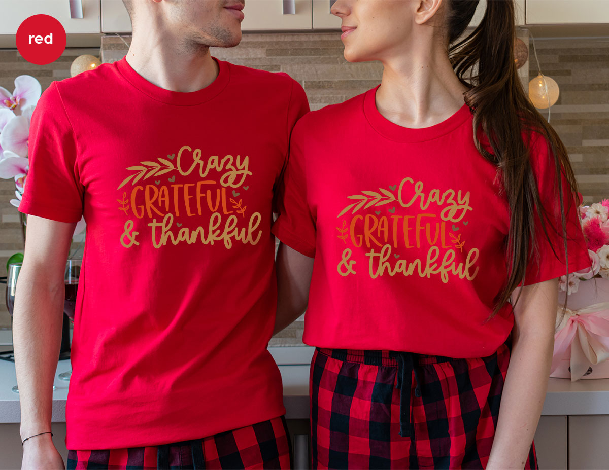 Funny Fall T Shirt, Gift for Her, Crazy Grateful Thankful product image 43