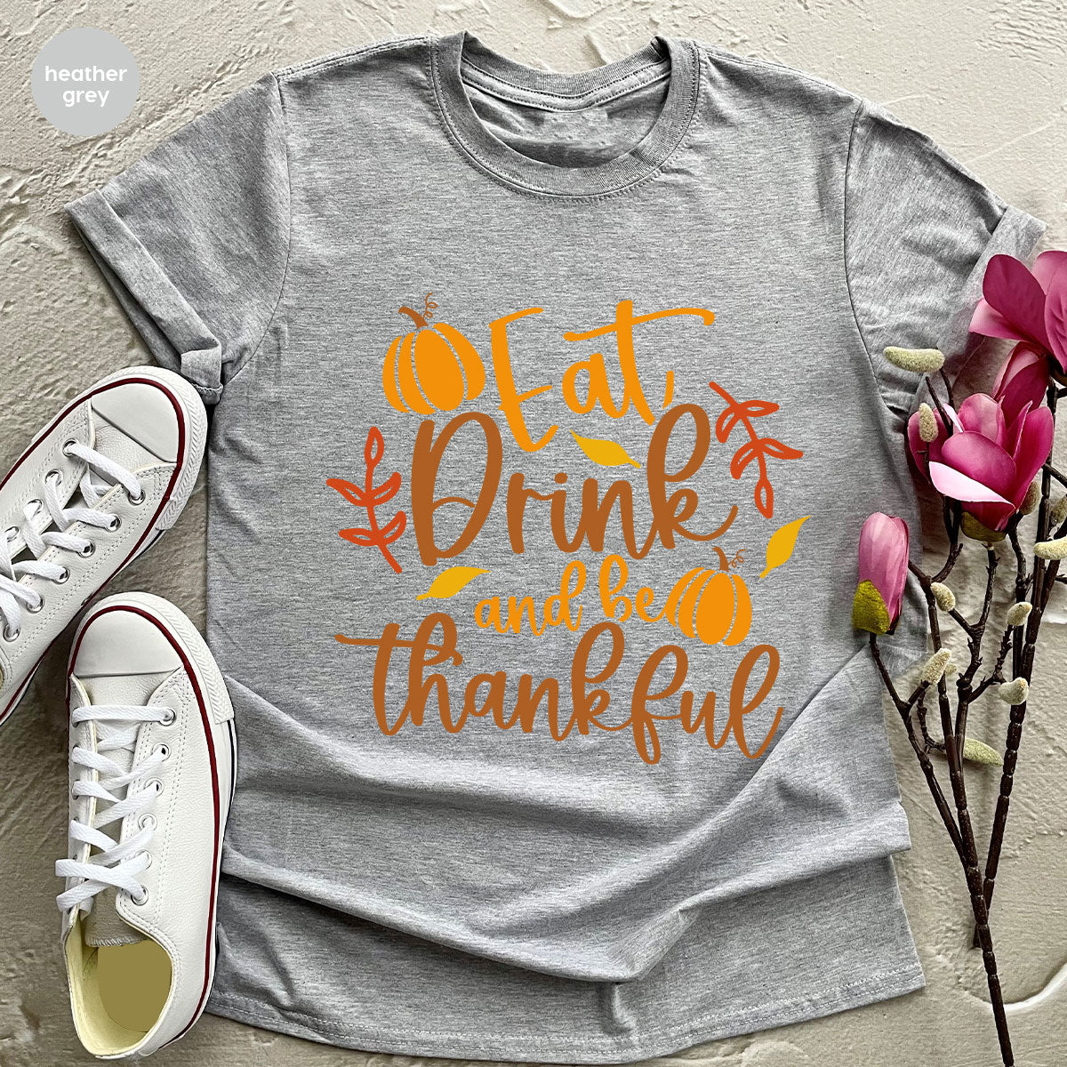 Cute Pumpkin T-Shirt, Fall Graphic Tees, Thankful Gifts product image 48
