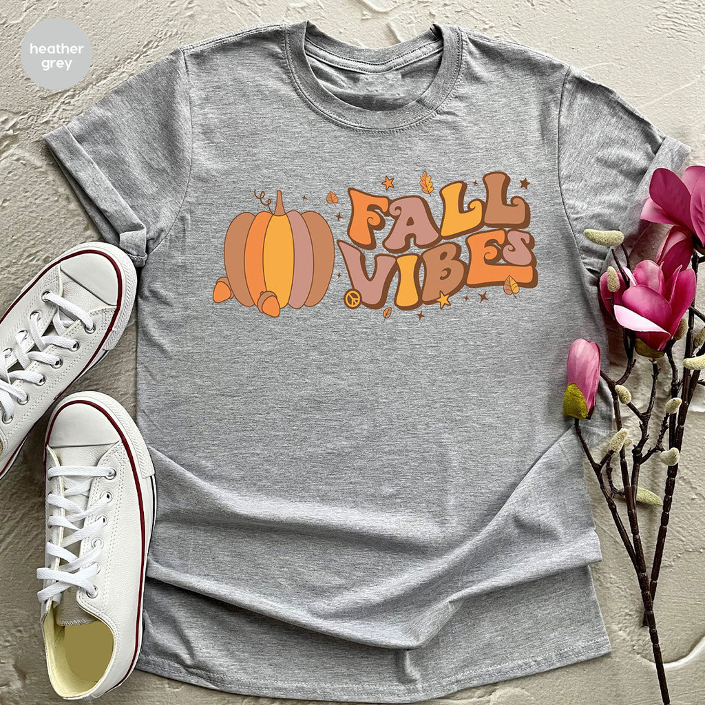 Fall Vibes Shirt, Thanksgiving 2022 T-Shirt, Tee product image 9