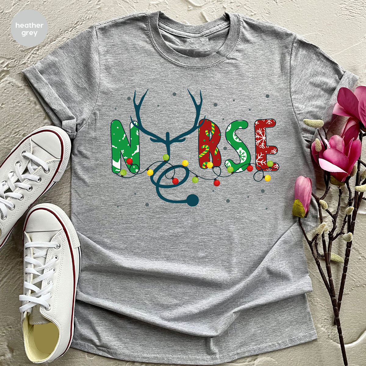 Christmas Nurse Shirt, Health Employee T-Shirt, Gift for product image 11