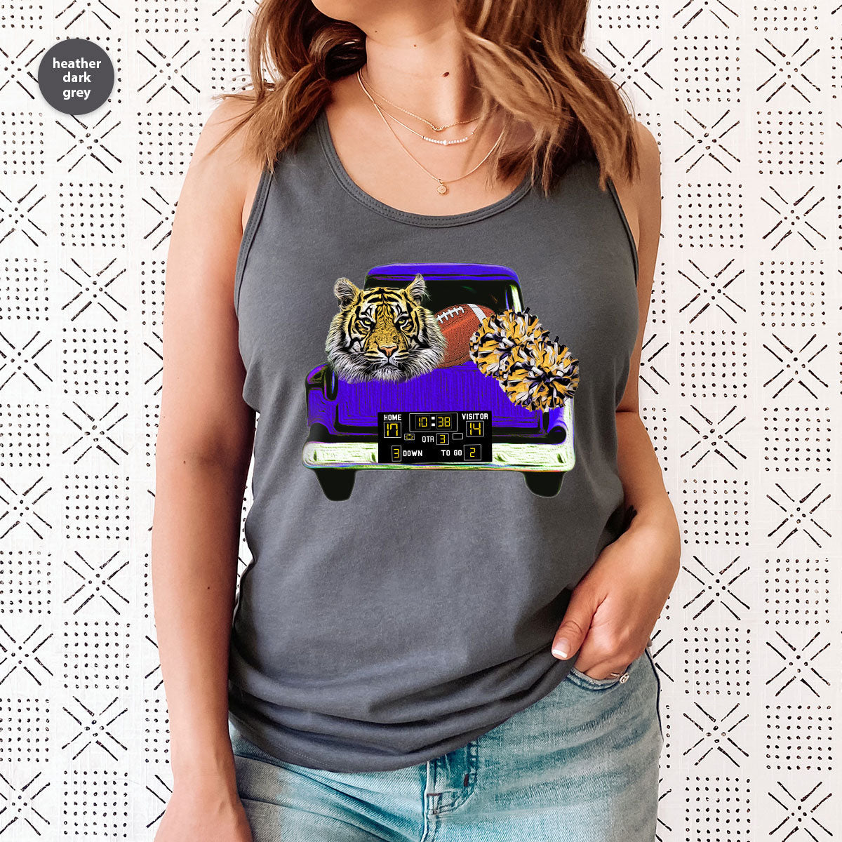 Football Truck Shirt, Tiger Graphic Tees, Mom TShirt, Gifts product image 46