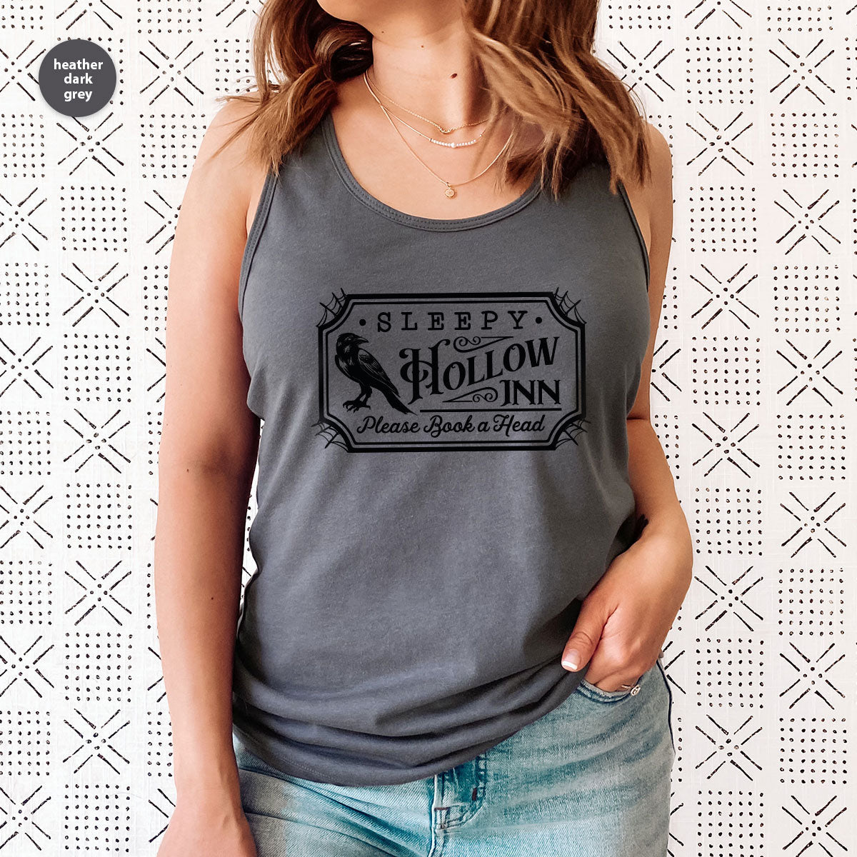 Halloween Crewneck Sweatshirt, Crow Graphic Tees, Gift for product image 89