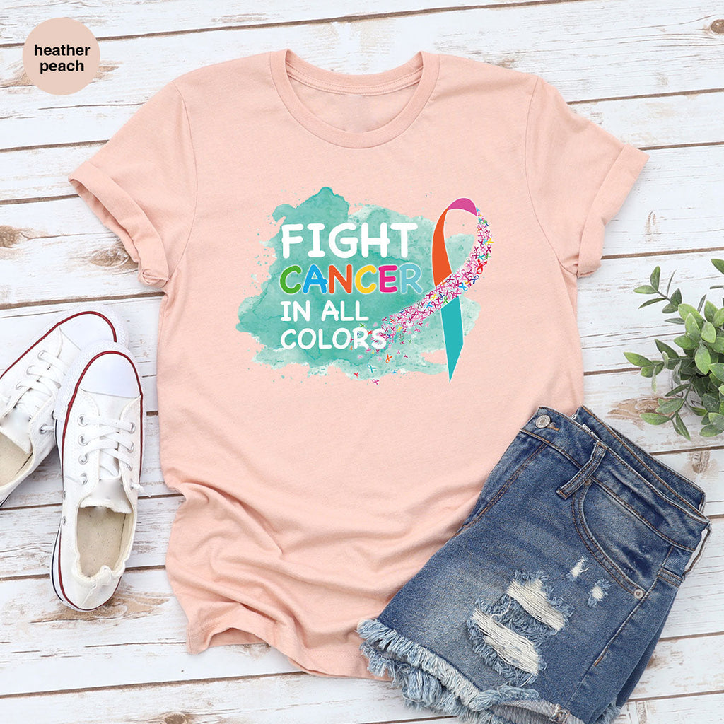 Fight Against Cancer Shirt, Warrior T-Shirt, With All Colors product image 29
