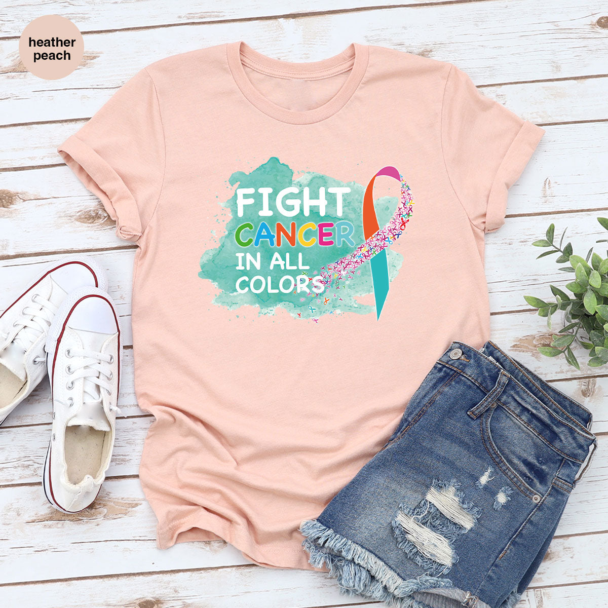 Fight Against Cancer Shirt, Warrior T-Shirt, With All Colors product image 29