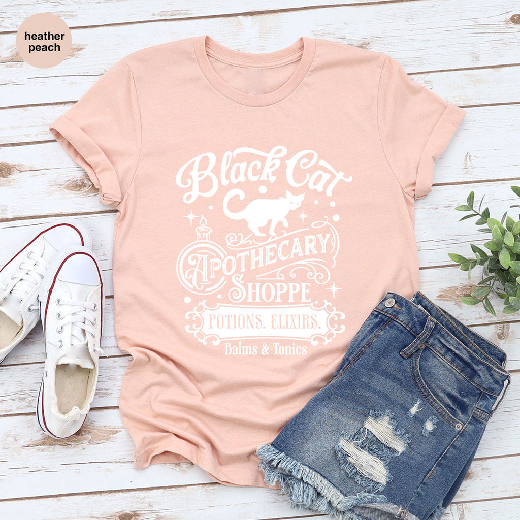 Halloween Party T-Shirt, Spooky Sweatshirt, Gifts, Cat product image 12