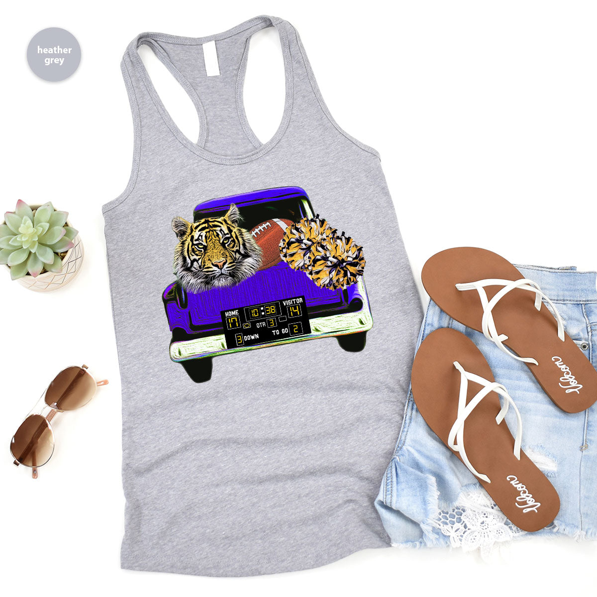 Football Truck Shirt, Tiger Graphic Tees, Mom TShirt, Gifts product image 49