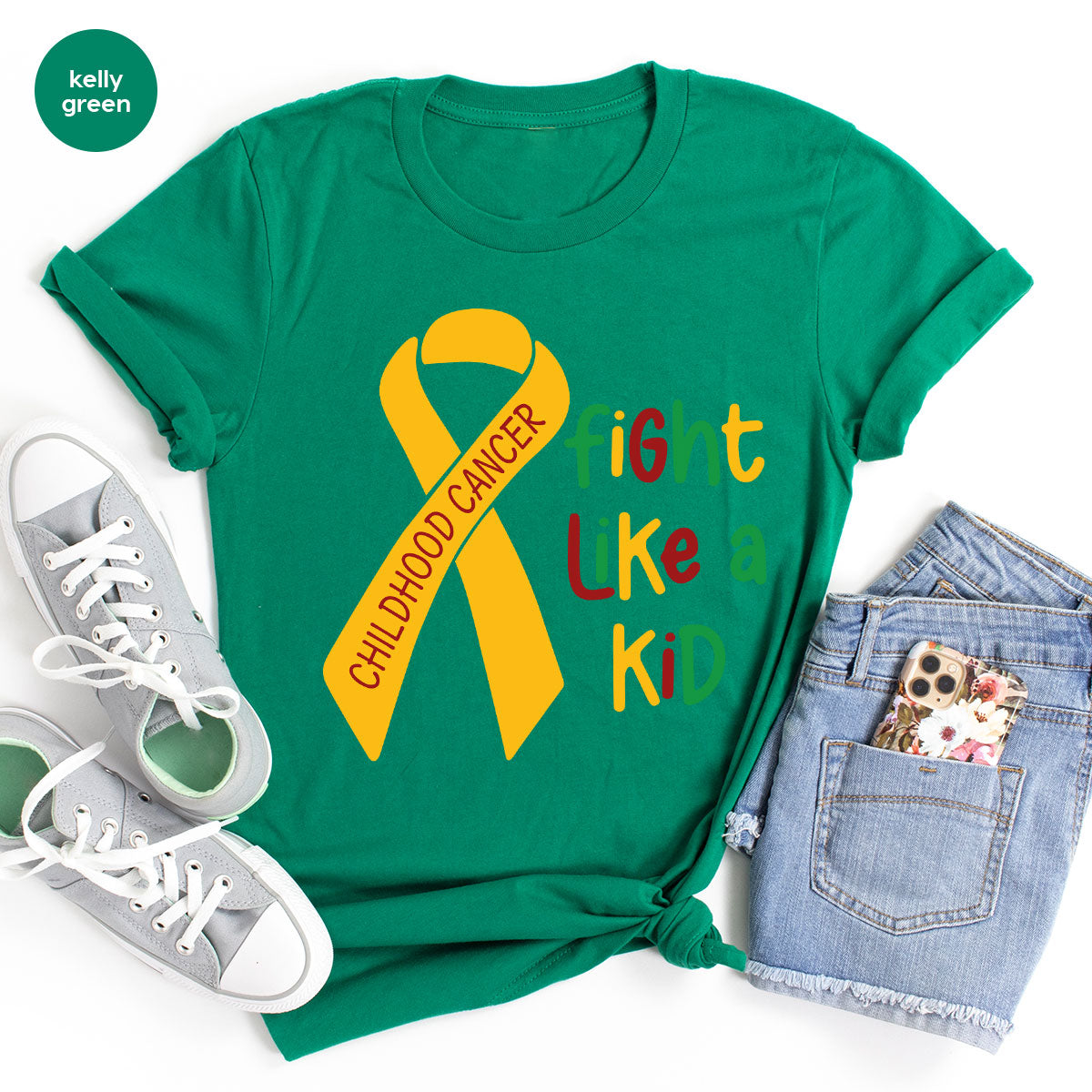 Fighting Like A Kid Shirt, Cancer Fight Childhood Canver product image 24