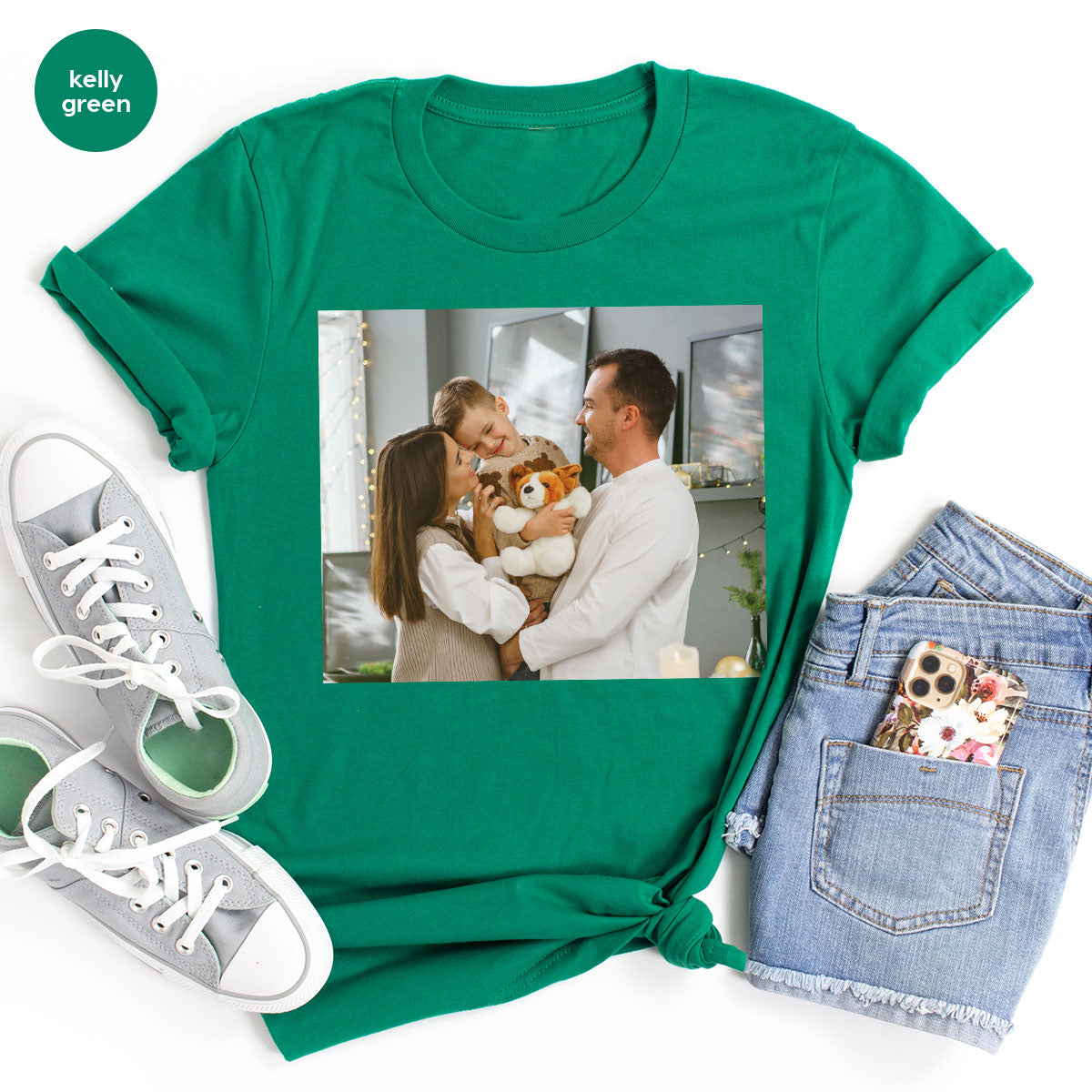 Custom Family T-Shirt, Customizable Photo Shirt, Baby Tee, product image 30