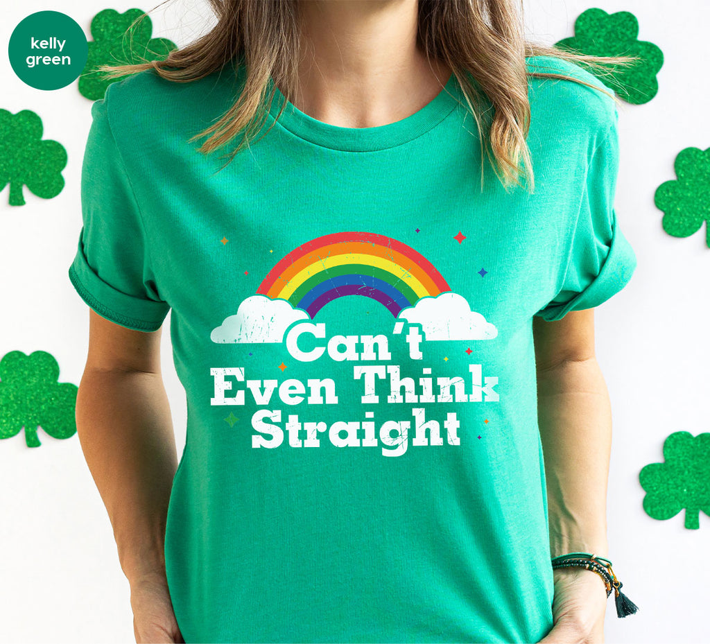 Can I Even Think Straight Shirt, Rainbow T-Shirt, LGBT product image 40